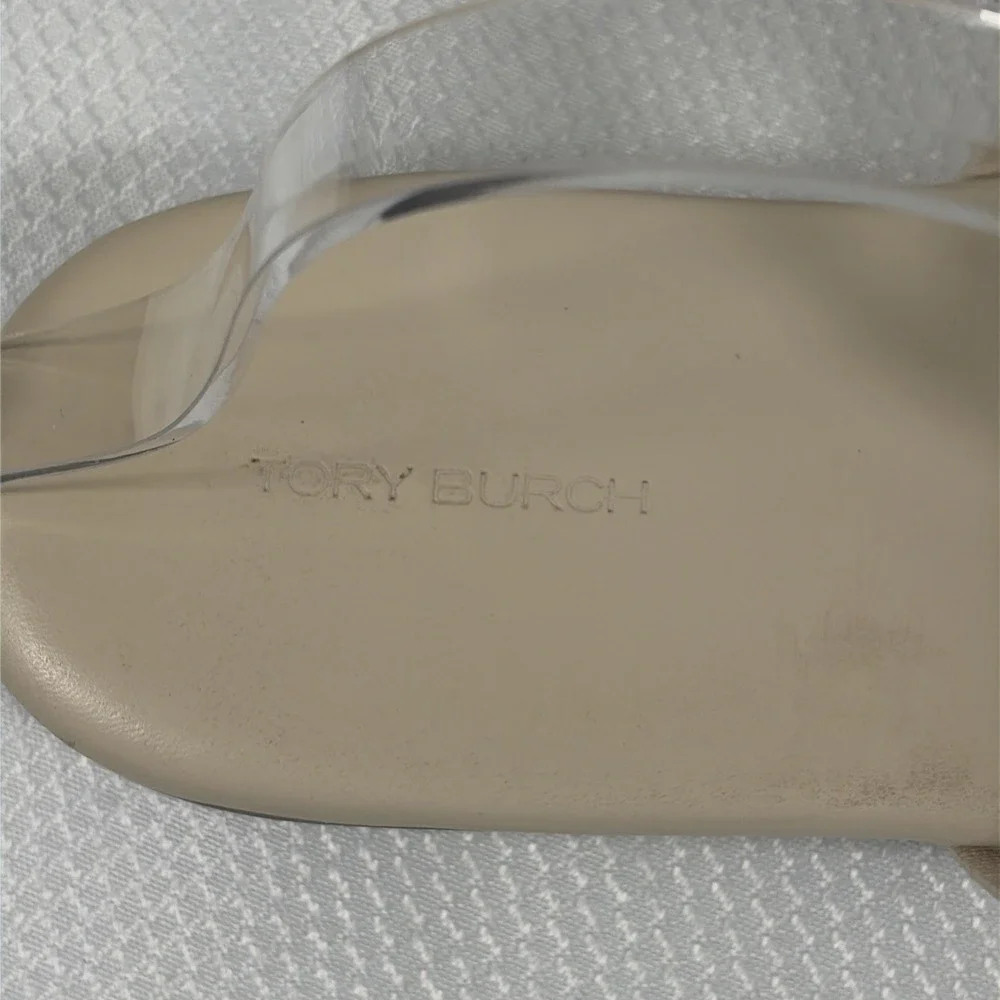 TORY BURCH Soft Miller Sandals Bicolor Sweet Corn New Ivory 9M‎